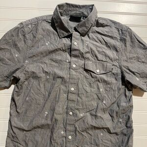 Vans Men's Charcoal Button Down Shirt